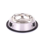 Stainless Steel Cat Bowls Pet Steel Bowl Set Food Water Bowl for Dogs and Cats Anti-skid Feeder Supplies for Small Dogs Cats