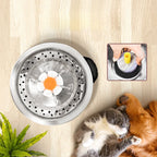 Ultra Quiet 2.5L Stainless Steel Pet Cat Water Fountain LED Light Eco-friendly Automatic Recirculation Filtration System Stylish