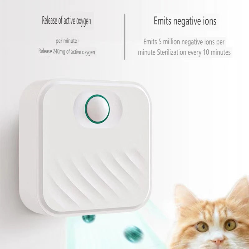 4000mAh Smart Cat Odor Purifier for Cat Litter Box Deodorizer Chargeable Pet Toilet Air Purifier Dog Pet Toilet Deodorant