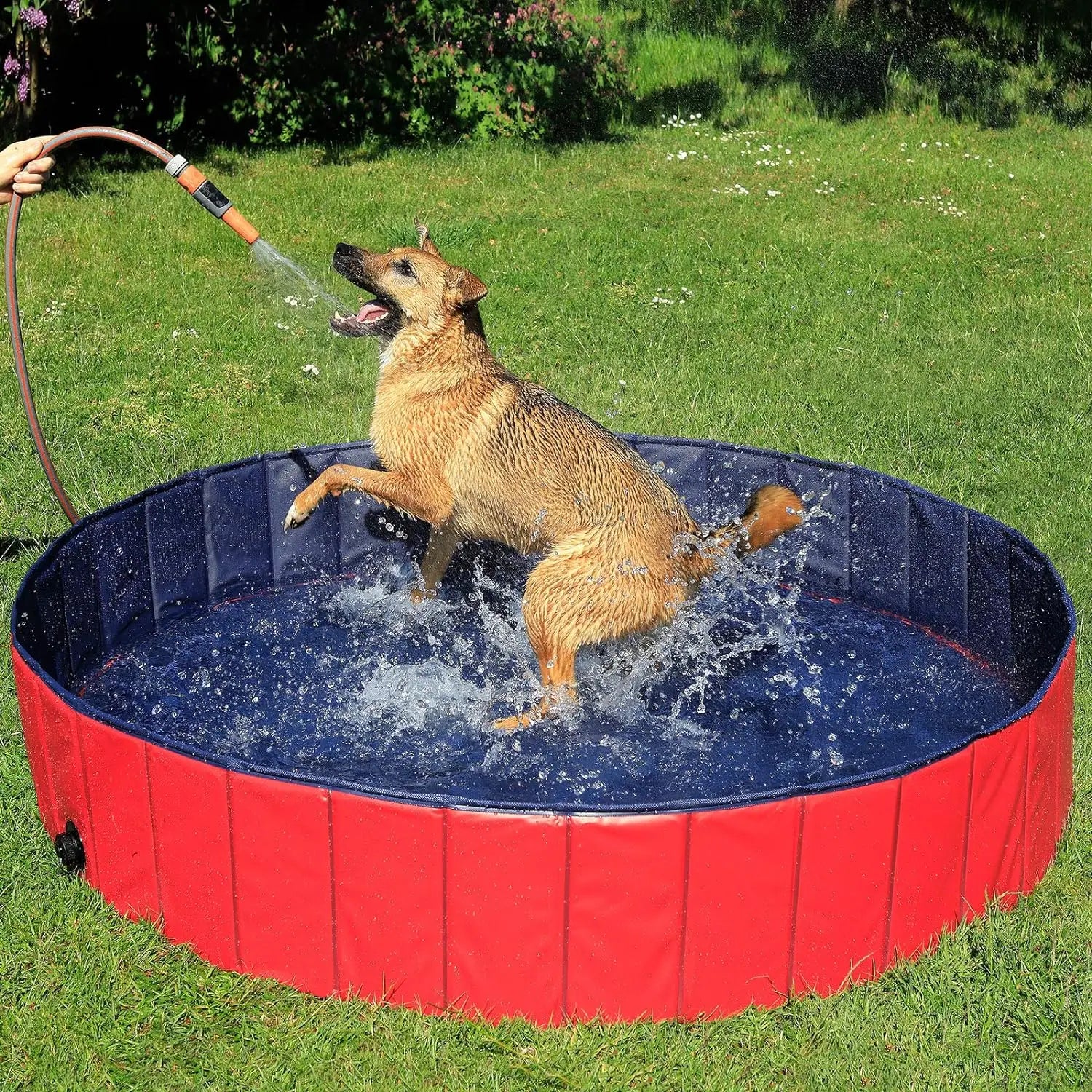 Foldable PVC Dog Swimming Pool Indoors and Outdoors Pet Water Pon Bathtub for Grooming Foldable Dog Products