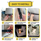 Waterproof Eco-Friendly Modern Dog Car Seat Travel Dog Bed Nest for Small Medium Dogs Puppy Detachable and Washable Pet Supplies