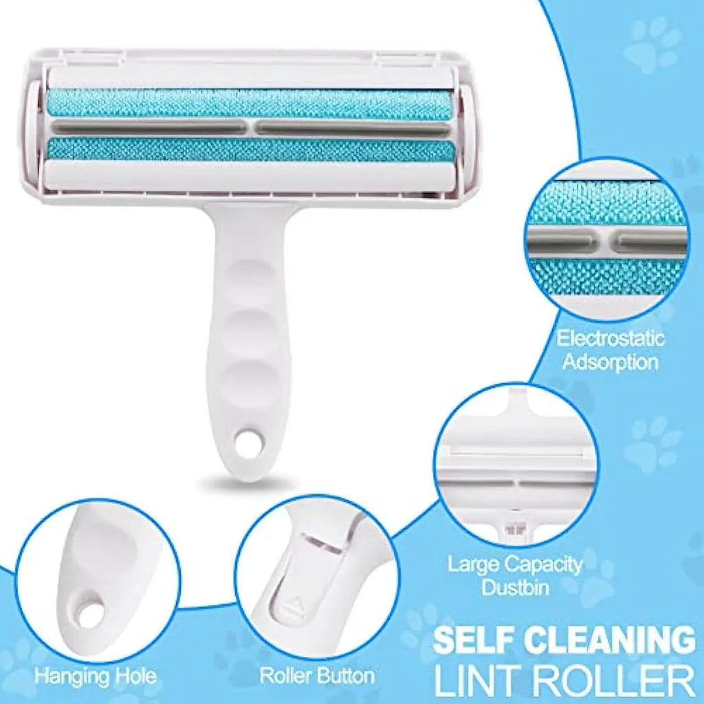 Pet Hair Remover Lint Roller Reusable Dog Brush Cat Hair Remover Dog Hair Remover Tool for Furniture Couch Carpet Car Seat