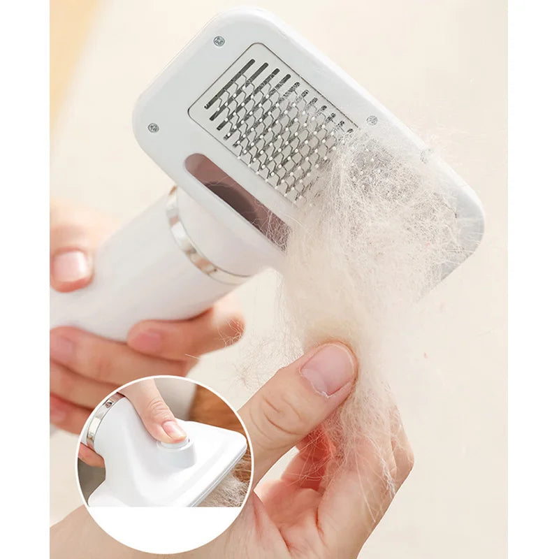 Pet Hair Dryer 2 in 1 Grooming Pet Brush Adjustable Temperature Dog Hair Dryer Pet Hair Remover Dog Brush for Dog Cat Brush