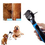 2 Sided Stainless Steel Pet Hair Remover Brush Comb for Dog Deshedding Mats & Tangles Grooming Tool