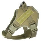 1000D Nylon Dog Vest Harness Set Modern Tactical Outdoor Training Vest Quick Release for Summer Winter Hunting Featuring Print