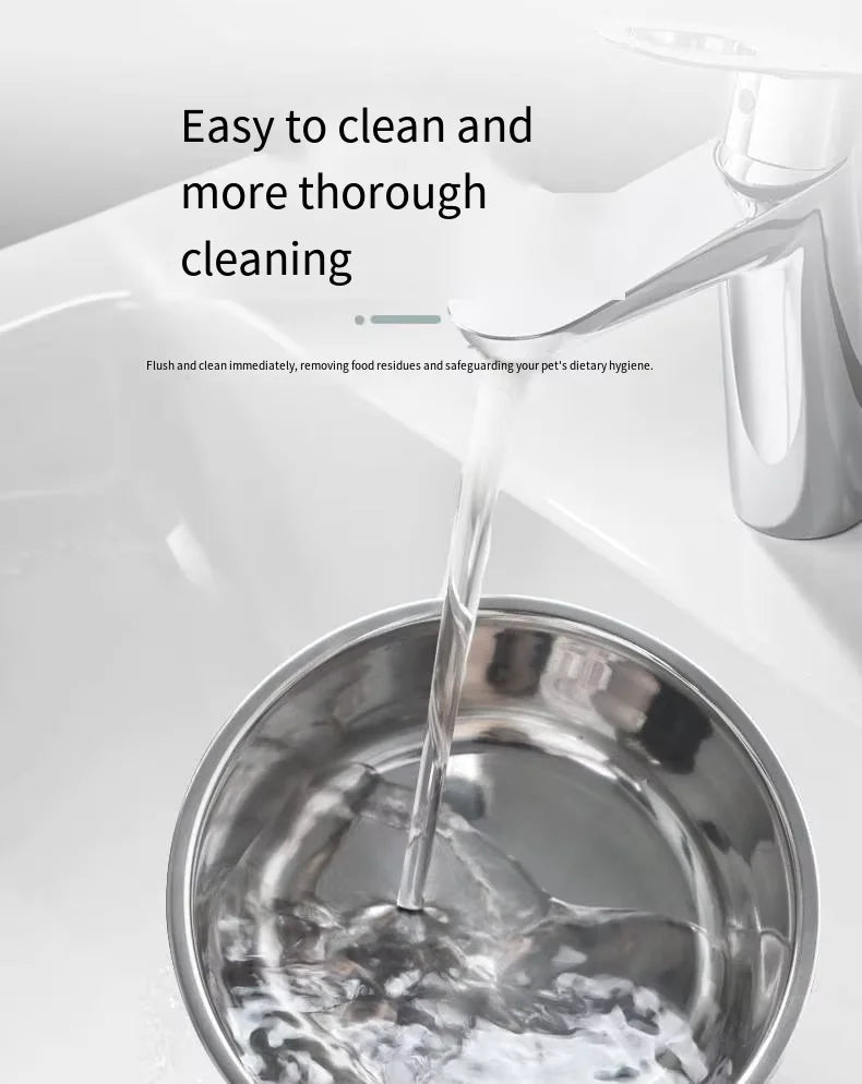 OEM ODM Wholesale Smart Automatic Cat Dog Bowl Sensor Activated Lid 304 Stainless Steel Elevated 350ml Waterproof Feeding Bowl