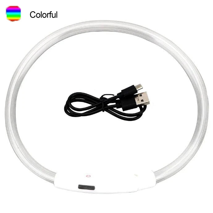 Electronic Pet LED Dog Collar Led Dog Glow in Dark Adjustable Luminous Pet Collars Night Safety Dog LED Collar Pet Supplies