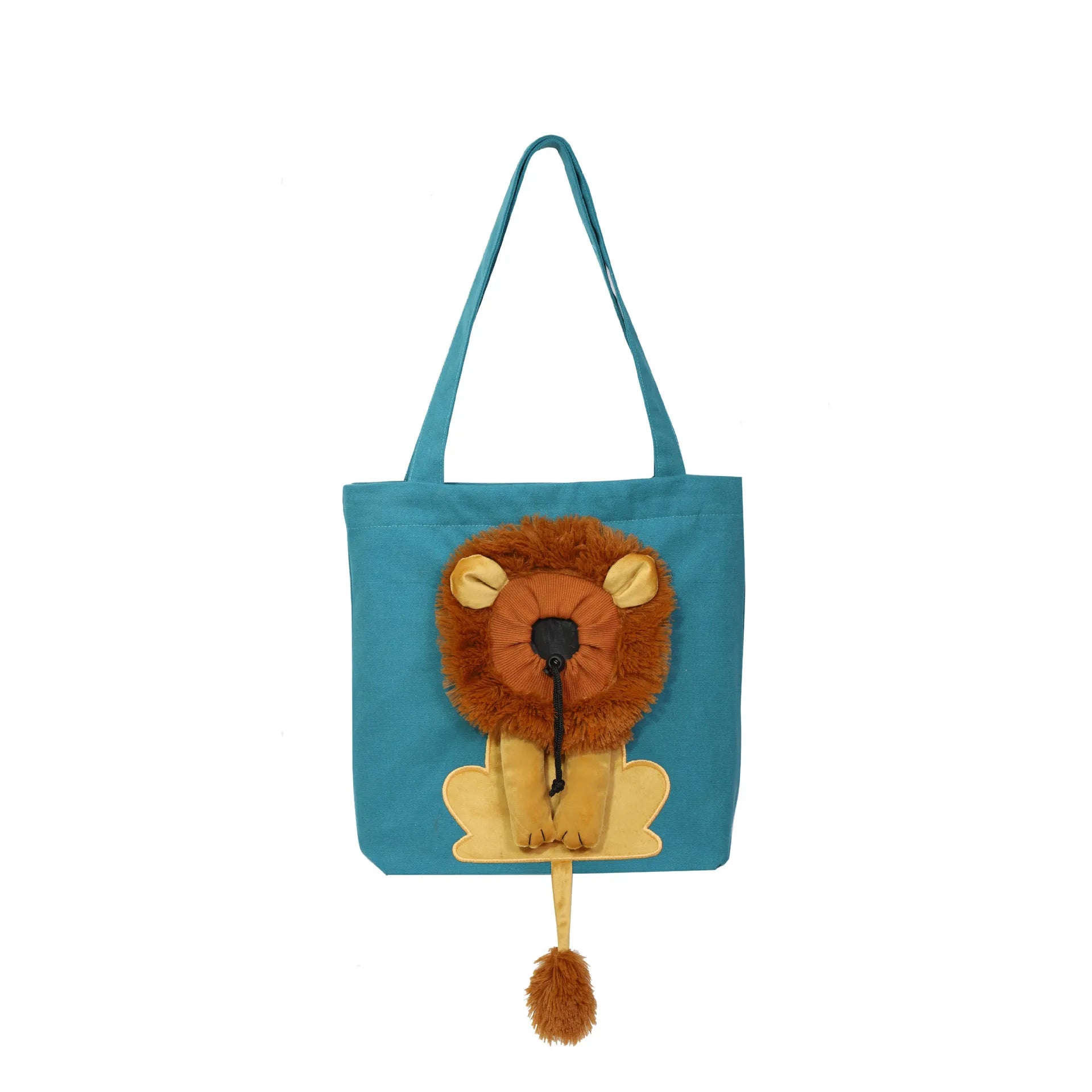 Lion Shape Cat Carrier Bags Adjustable Zipper Outdoor Pet Shoulder Bags Puppy Slings Bag Canvas Tote Pouch Cat Products