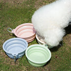 Silicone Pet Bowl Foldable Dog for Outdoor Travel Collapsible Dog Bowl Silicone Pet Drinking Water Bowls 350ml