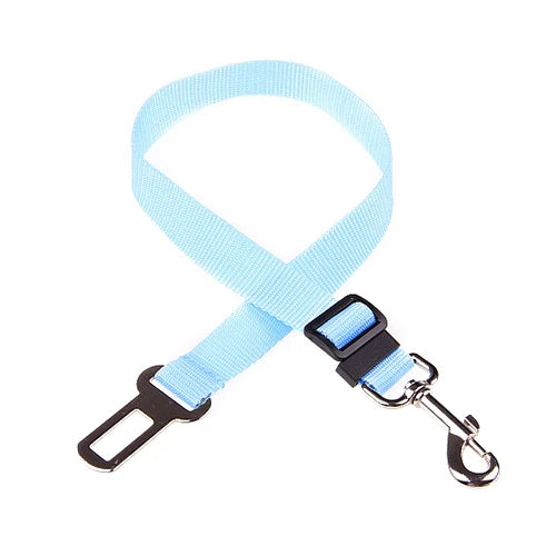 Adjustable Pet Car Seat Belt Nylon Lead Dog Leash Backseat Safety Belt OEM Custom Designer Dog Harness Collar Pet Accessories
