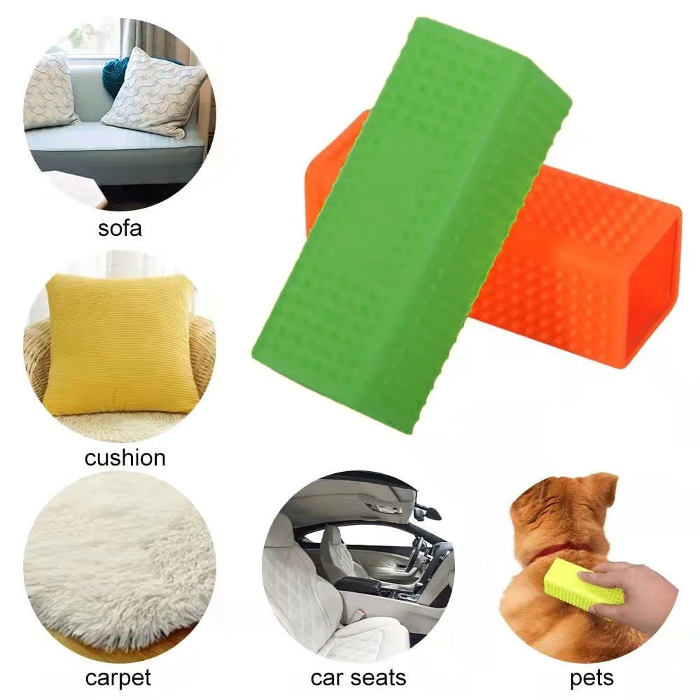 Silicone Pet Hair Remover Roller for Furniture and Carpets Dog Fur Cleaning Brush for Sofas and Hollow Cleaner Pet Grooming