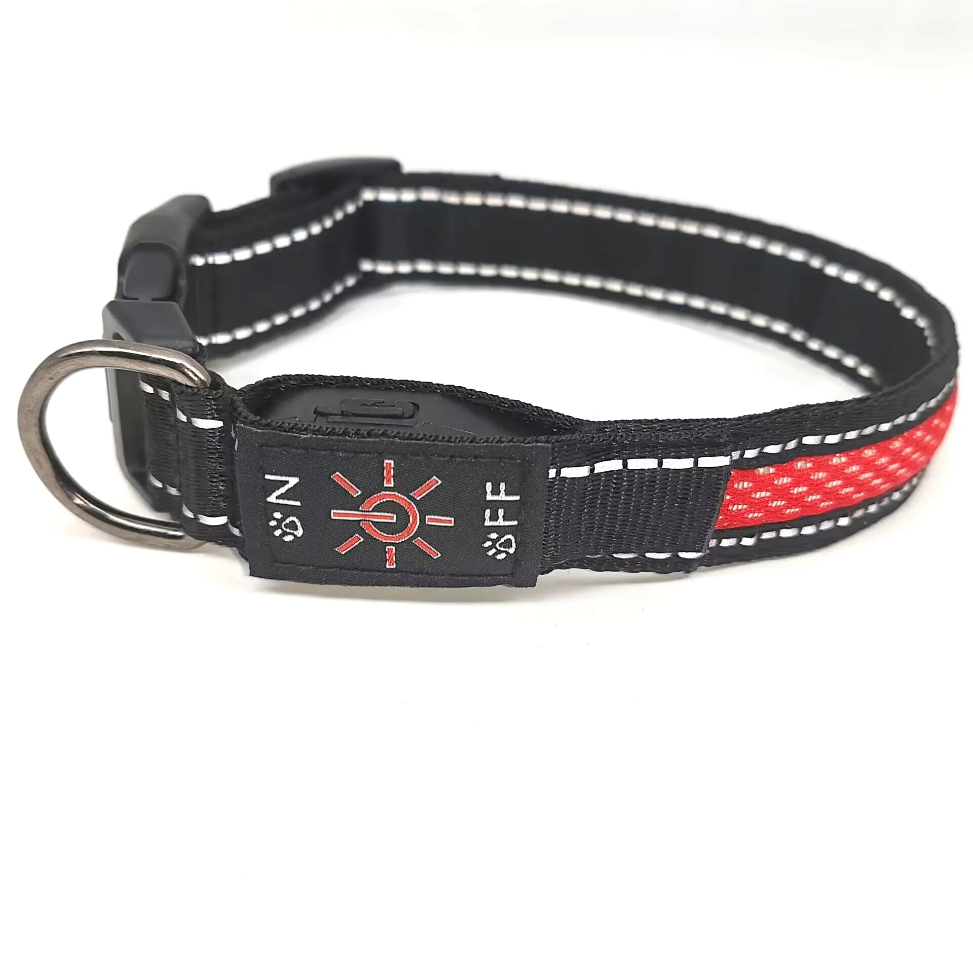 Waterproof LED Dog Collar Rechargeable Dog Light up Collar Keep Pet Safe at Night Walks Adjustable for Small Medium Large Dogs