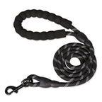 1.5M Comfortable Dog Training Leash Reflective Padded Handle Strong Heavy Duty Nylon Rope Durable Personalized Striped Pattern