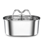 Hot Selling Custom 3.2/4L Stainless Steel Pet Water Dispenser with Water Level Wholesale Cat Water Fountain Manufacturer OEM ODM