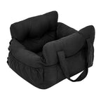 OEM Cozy Pet Adjustable Soft Warm Kennel Bed Portable Washable Dog Car Seat with Easy Installation Solid Pattern Travel Carrier