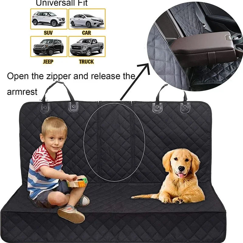 Oxford Waterproof Dog Car Seat Cover Non-slip Pet Mat Protector Universal Travel Mat for Cars and Cats Sport Style Design