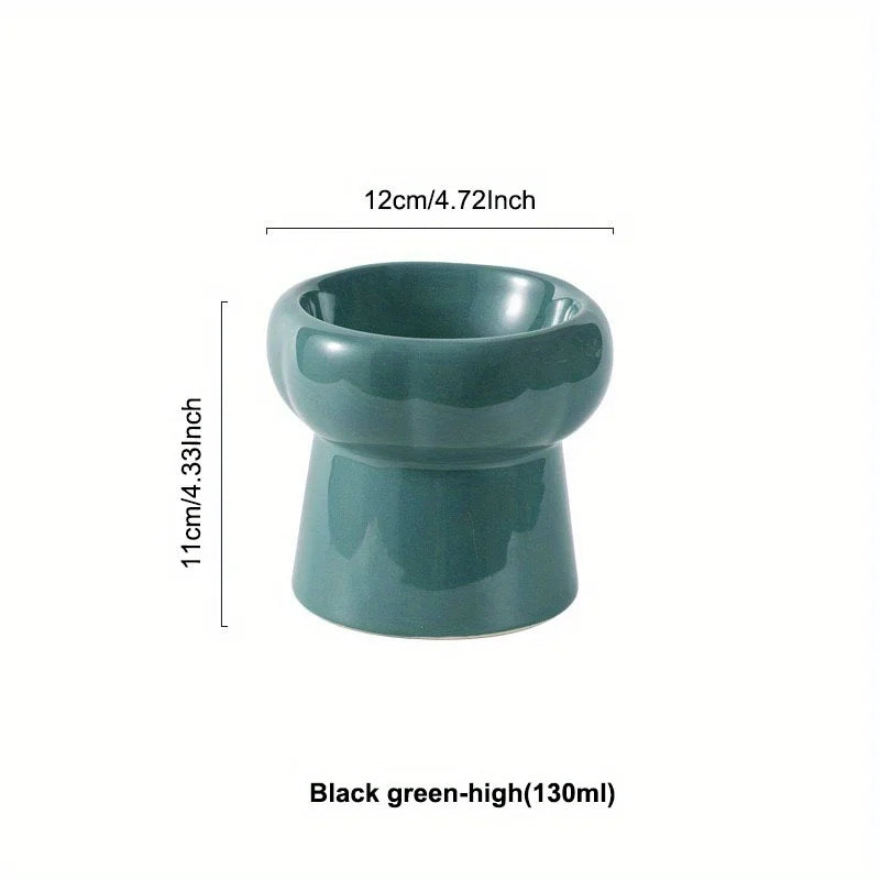 Elevated Ceramic Pet Bowls Keep Your Dog or Cat Hydrated and Well-Fed Neck Protection Cat Food Bowls