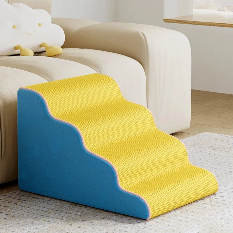 Wholesale Dog Stairs Cat Ramp Ladder Pet Stair with Memory Foam Sponge for Bed & Sofa Removable Washable Training Stairs