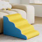 Wholesale Dog Stairs Cat Ramp Ladder Pet Stair with Memory Foam Sponge for Bed & Sofa Removable Washable Training Stairs