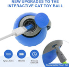 Interactive Cat Toy for Home Electric Automatic Cat Toy Ball Rechargeable Pet Toy with Irregular Movement Cat Hunting