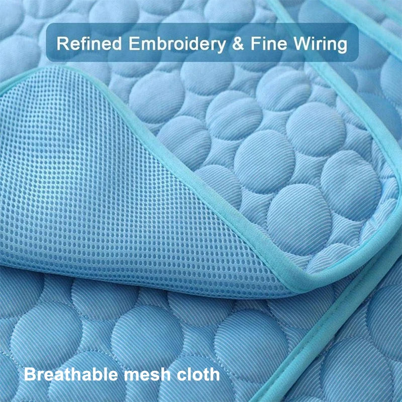 Dog Cooling Mat Summer Pad Mat Cat Blanket Sofa Breathable Pet Dog Bed Washable Pet Mat in Car Dog Products