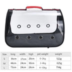 Transparent Cat Carrier Outdoor Breathable Travel Handbag Puppy Carrier Shoulder Dog Bag Portable Bag Pet Manufacturer Supplies