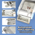 Open Design Automatic Cat Litter Cat Pan App Control Auto Clean Smart Litter Pan Pet Cat Supplies