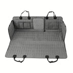 Detachable Waterproof Dog Car Seat Cover with Side Pocket Durable Fabric Pet Vehicle Pet Car Seat Cover Dog Bed