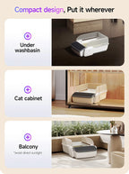 Lowest Price APP Control Intelligent Smart Self Cleaning Litter Box for Cats Automatic Cat Toilet Litter Box Customized LOGO
