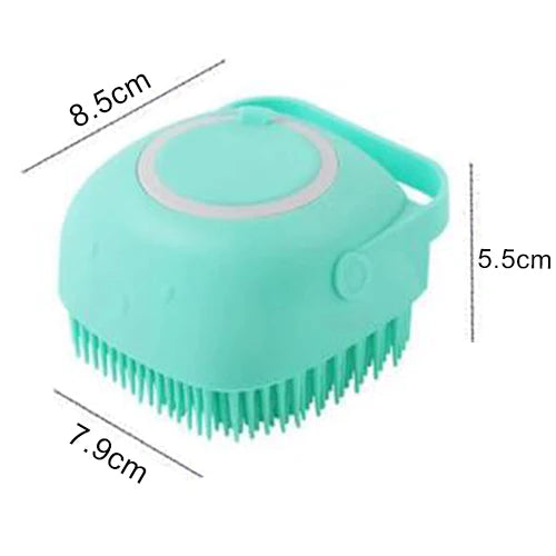 Pet Shampoo Massager Brush Bathroom Puppy Dog Brush Cat Massage Comb Grooming Soft Dog Cleaning Shower Brush Pet Accessories