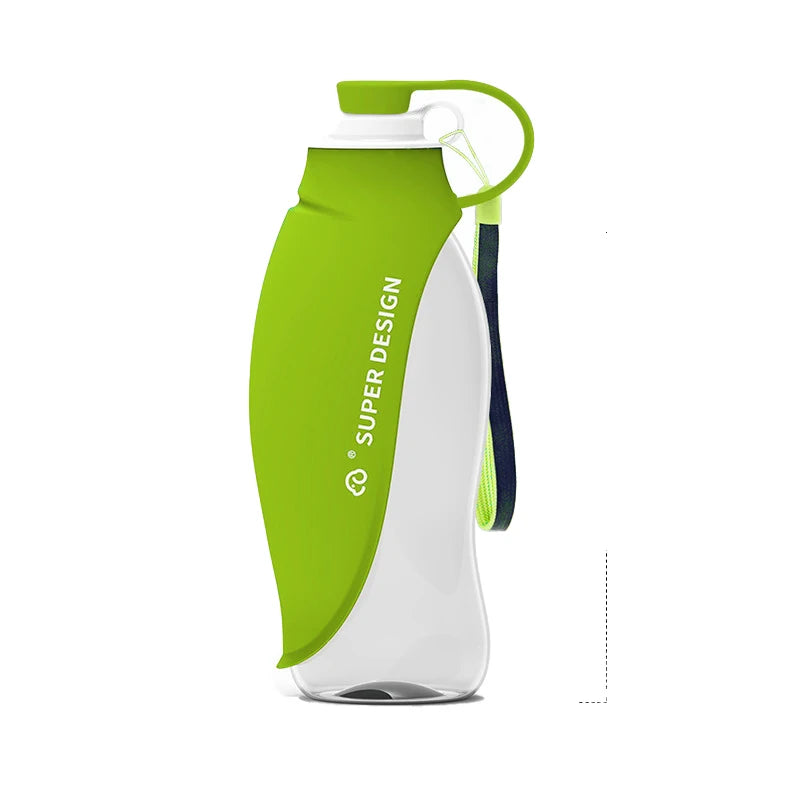 Silicone Portable Dog Travel Bottle Pet Water Dispenser Dog Water Cup Pet Leaf Bottle for Pets on Walks Hike Journeys Car Rides