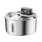 OEM ODM 3.2L Stainless Steel Wireless Automatic Cat Water Fountain Cordless 4000mah Battery Power Portable Motion Sensor Indoor
