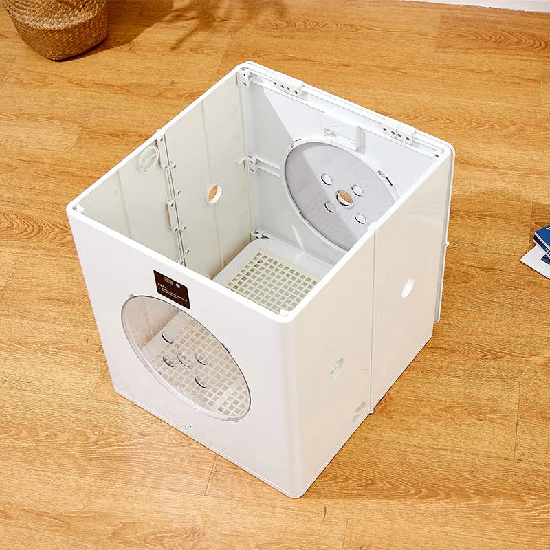 Intelligent Plastic Foldable Pet Drying Box Smart Dog and Cat Blow Dryer Grooming Tool Artifact