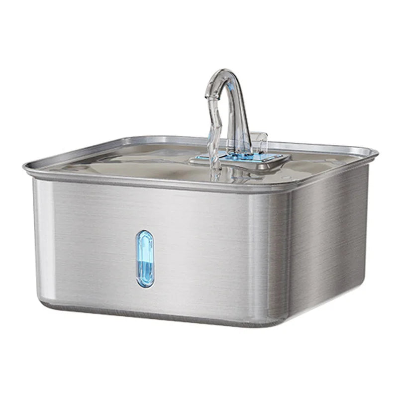 7L Bulk Custom Stainless Steel Smart Cat Water Fountain Pet Dog Drinker Automatic Dog Water Dispenser Custom Logo OEM ODM