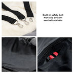 Luxury Dog Beds Waterproof Dog Car Seat Luxury Pet Car Seat Cat Beds Portable Travel Dog Car Backseat Pet Carrier Bag Pet Beds