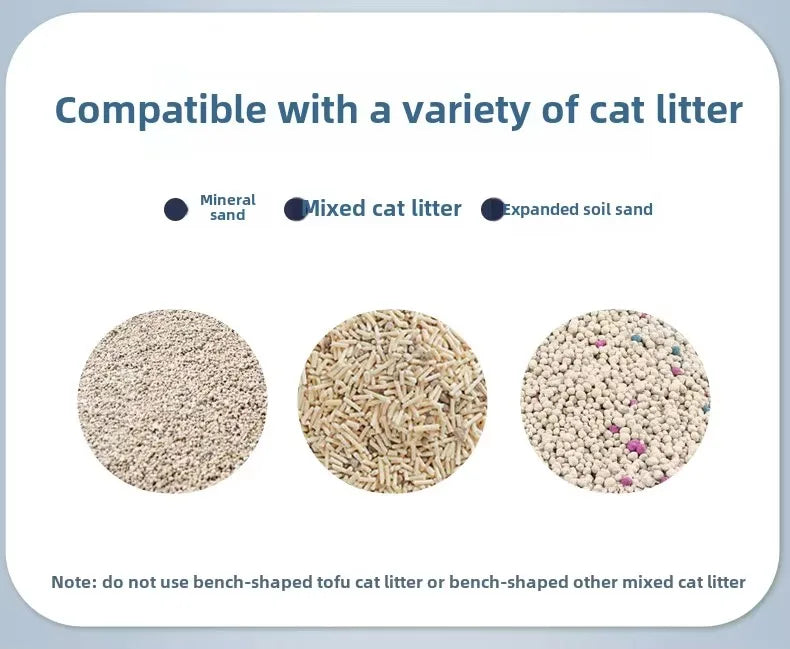 68L Open-design Automatic Cat Litter Box Self Cleaning Sensor Safety Protection Smart Pet Health Monitor System OEM Cat Toilet