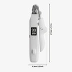 2 in 1 Pet Nail Trimmer Electric Dog Nail Grinder with 2 LED Lights USB Rechargeable Cat Nail Clipper Suitable for Dogs and Cats