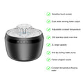 2025 New 2L OEM Smart Cat Water Fountain Touch Screen Heated Controllable Temperature Sensor Automatic Cat Water Dispenser