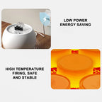 1.5L Automatic Cat Water Dispenser Fountain Rechargeable Pet Water Dispenser with Long-Lasting Filtered Sensor Ceramic Cat Bowl