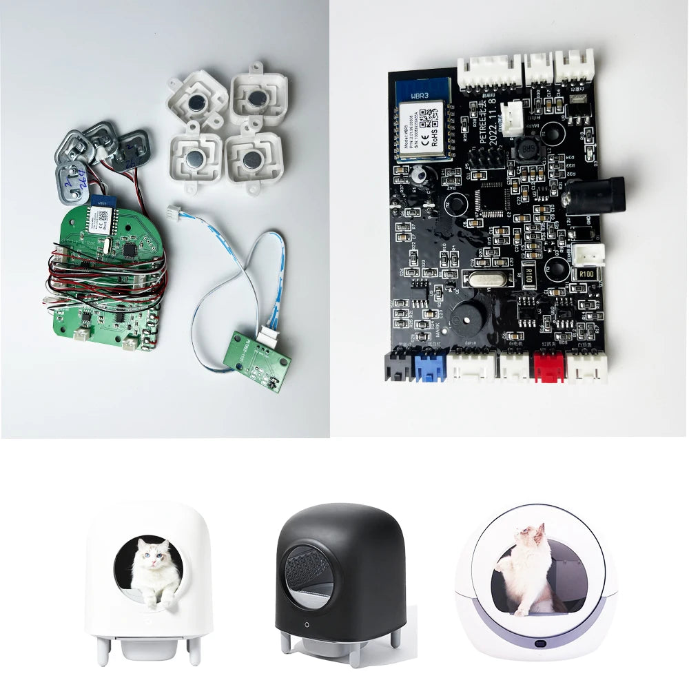 Petree Automatic Self-Cleaning Cat Litter Box Sandbox Replaced Accessories Sensor Plastic Material Targeted Cat Products