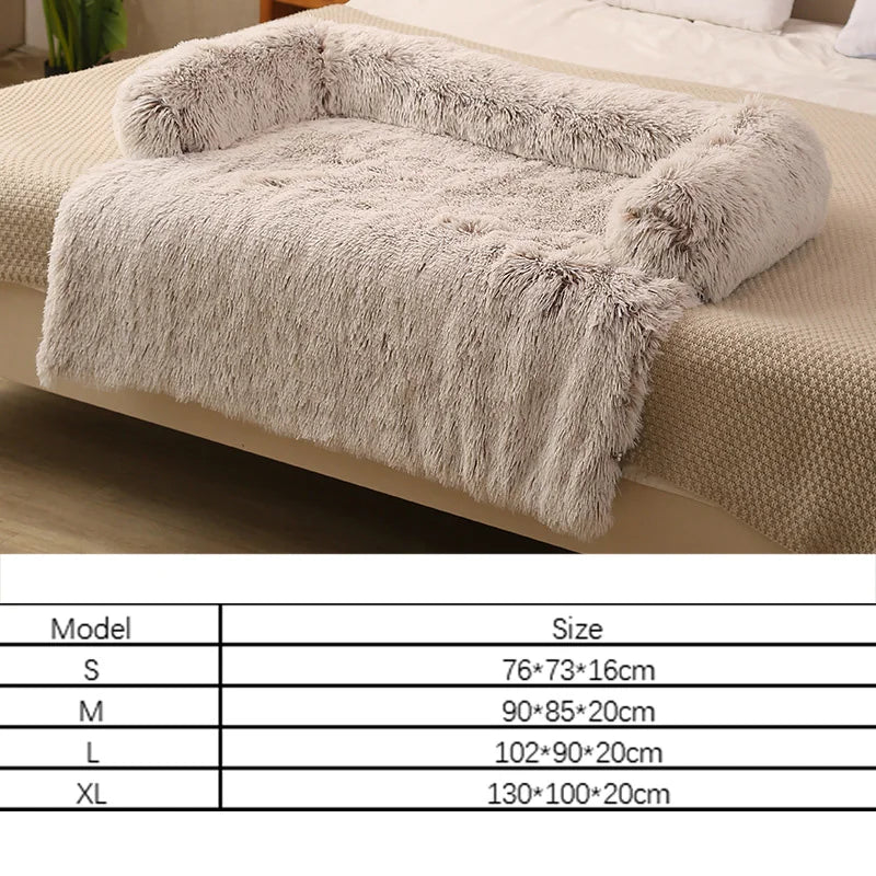 Detachable Pet Sofa Protector Washable Large Dog Bed Calming Bed for Large Dogs Pad Blanket Winter Warm Cat Bed Mat Couches