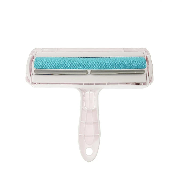 Pet Hair Remover Roller 2-Way Removing Dog Cat Hair From Furniture Self-cleaning Lint Pet Hair Remover One Hand Operated
