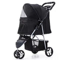 Dog Stroller Pet Trrolley for Small Medium Dogs Cats Foldable Dog Jogging Cage Travel Carrier with Cup Holder and Storage Basket