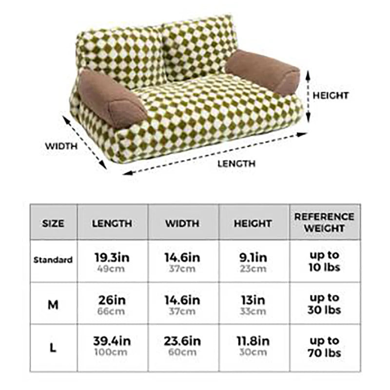 Custom LOGO Comfortable Disassembled Dog Bed & Cat Sofa Modern Style Pet Supplies for Cat Puppy & Dog