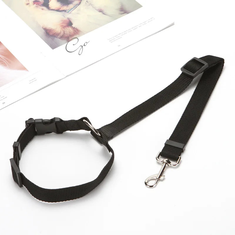 Adjustable Pet Car Seat Belt Nylon Lead Dog Leash Custom Backseat Safety Belt OEM Designer Dog Harness Collar Pet Accessories