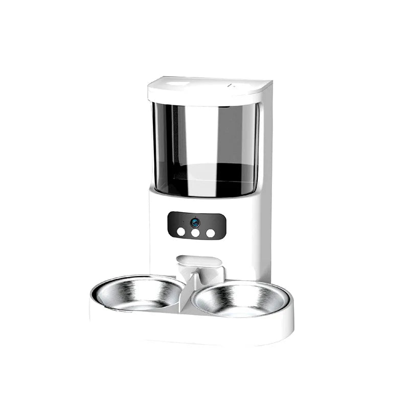 OEM 4L Smart WIFI APP Control Automatic Cat Feeder with Camera Smart Cat Feeder Stainless Steel Bowls Pet Feeder HD Pixel