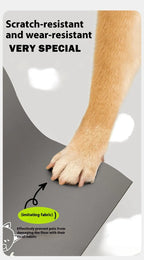 Durable and Easy-to-Clean Pet Mat with Modern Animals Pattern for Feeding and Play Areas