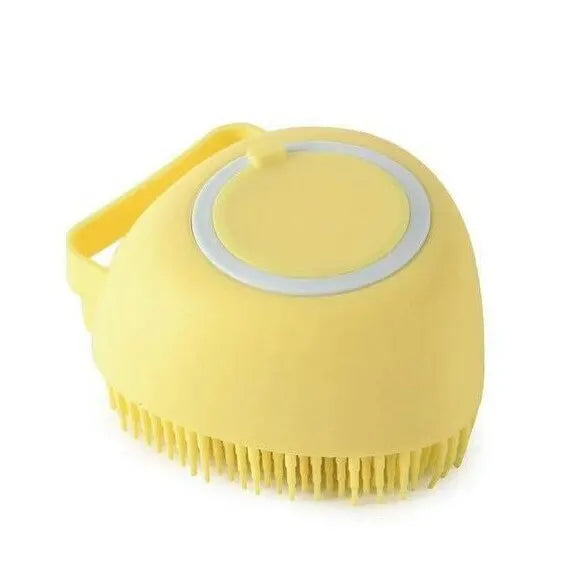 Pet Massage Bath Brush Shampoo Dispenser for Dog Cat Grooming Scrubber Pet Brush Supplies