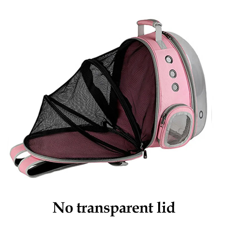 Wholesale Cat Backpack Pet Carriers Collapsible Cats Shoulder Bag Ventilate Transparent Foldable Carries Travel Cat Bed