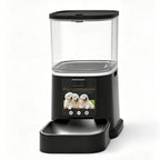 6L Large Capacity Automatic Cat Dog Feeder Smart Pet Feeder Two-Way Video Solid Pattern Bowls Battery Powered App Remote Control
